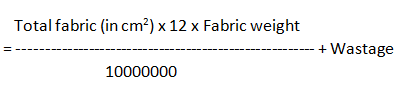 fabric consumption formula