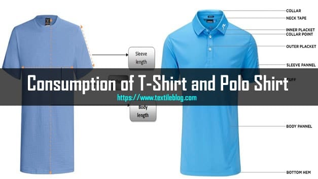 consumption of t-shirt and polo shirt