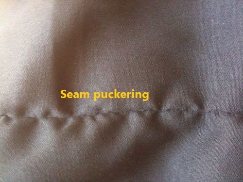 seam puckering