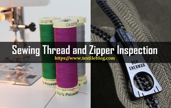 sewing thread and zipper