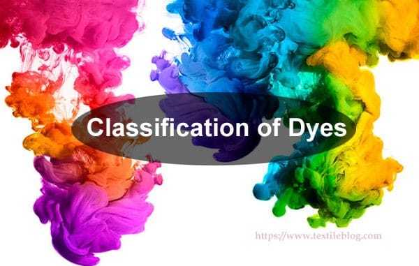 classification of dyes