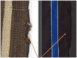 Bad Selvedge defect of woven fabric
