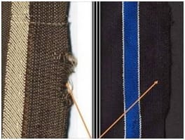 Bad Selvedge defect of woven fabric