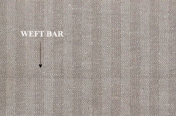 Weft bar defect of woven fabric