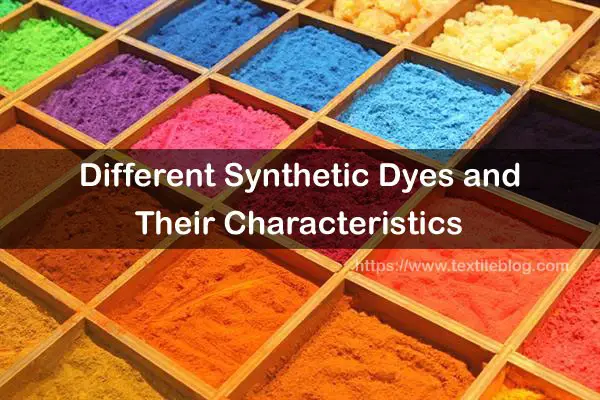 different synthetic dyes