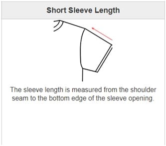 Short sleeve length