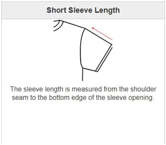 Short sleeve length