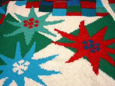 Intarsia knit fabric