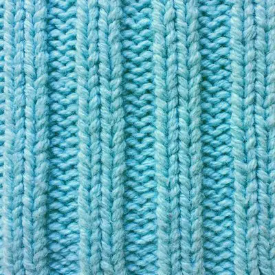 Rib stitch knit fabric
