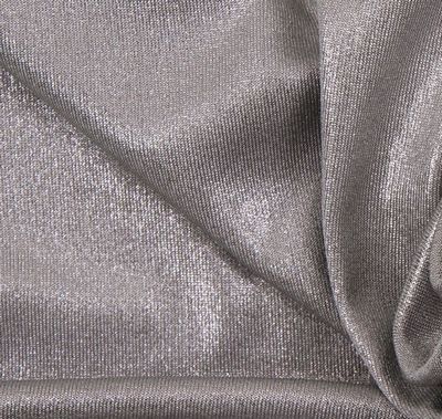 Silver knit fabric