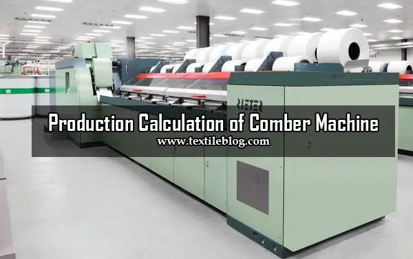 comber machine calculation