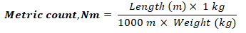 metric count