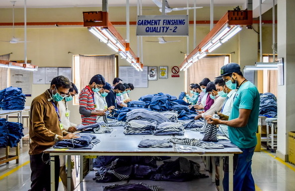 garment finishing section