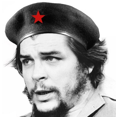Che Guevara wearing a Black Beret