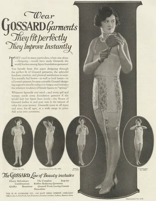 1920s girdles advertisement