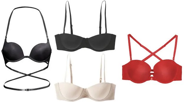 Convertible bra types