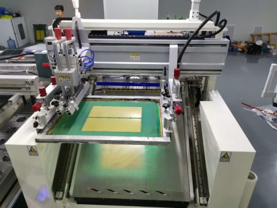 Fully automated flat-bed screen-printing machine