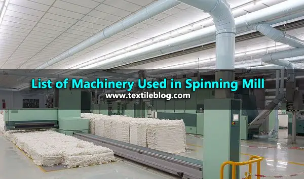 spinning machinery
