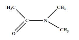 chemical structure of N-N Dimethylacetamide