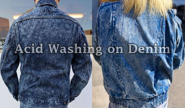 acid washing on denim