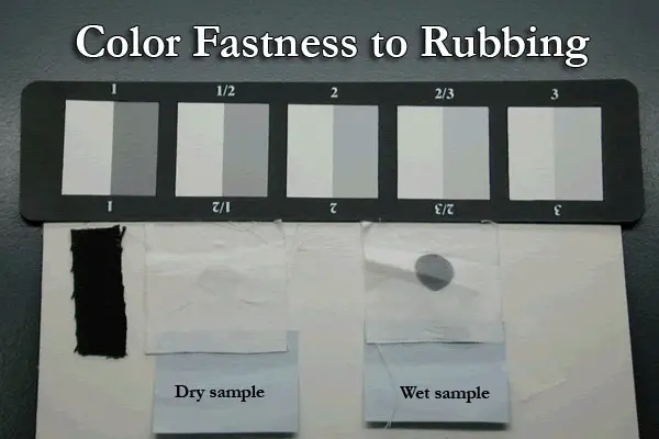 color fastness to rubbing