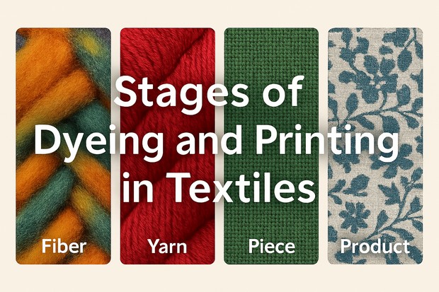 stages of dyeing and printing